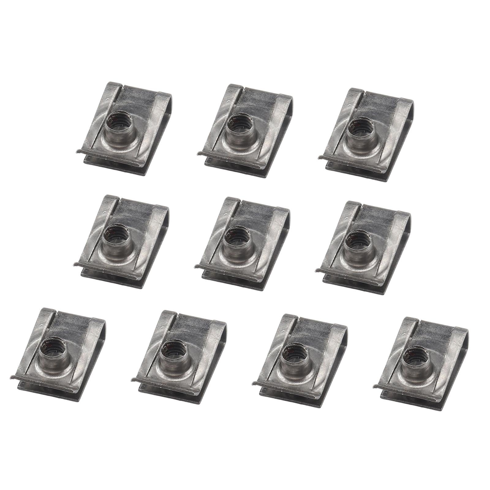 10x Universal U Shaped Nuts Clips Parts Stainless Steel Accessories Replaces