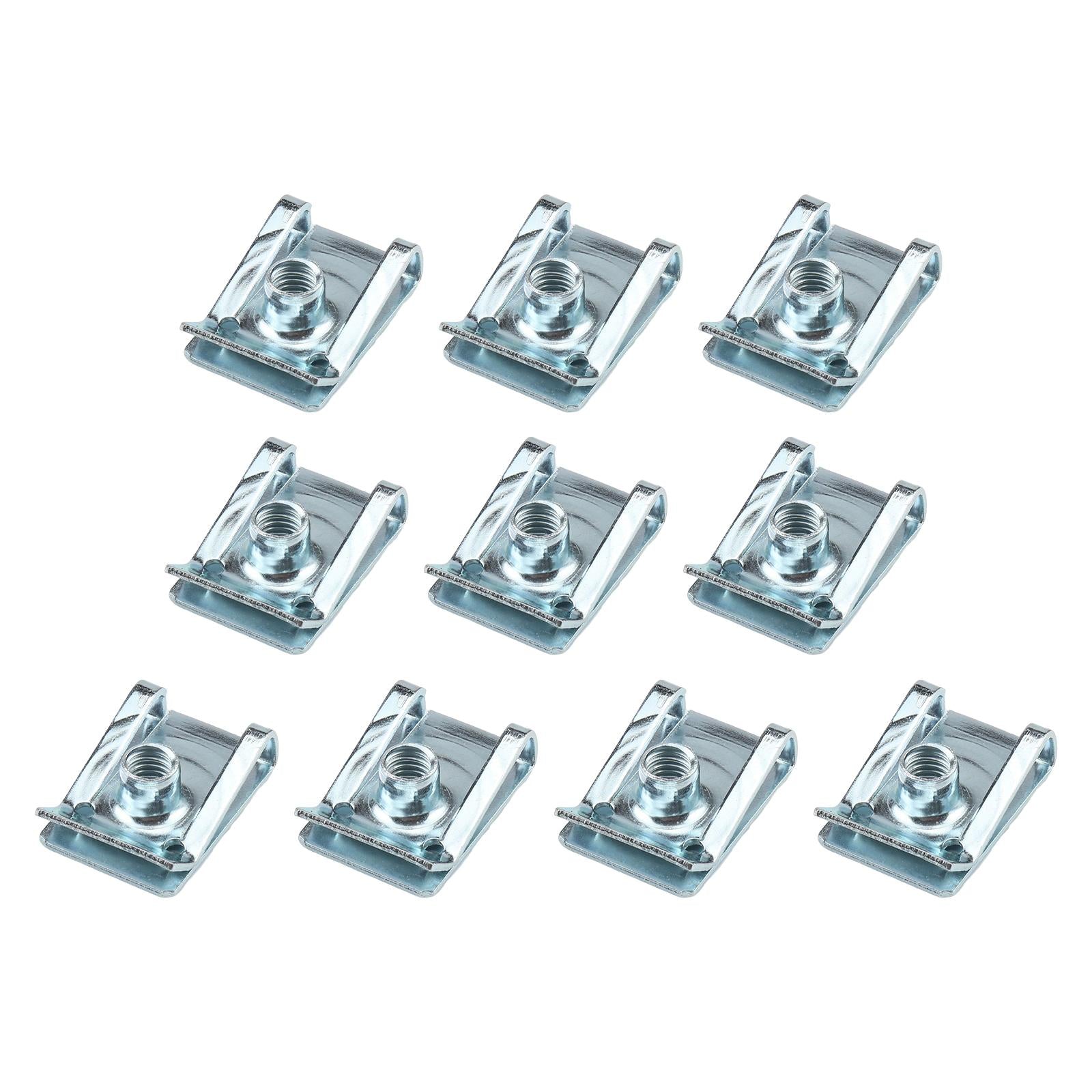 10Pcs M5 Clip Nut Fastener Clip for Vehicle Replaces Accessories