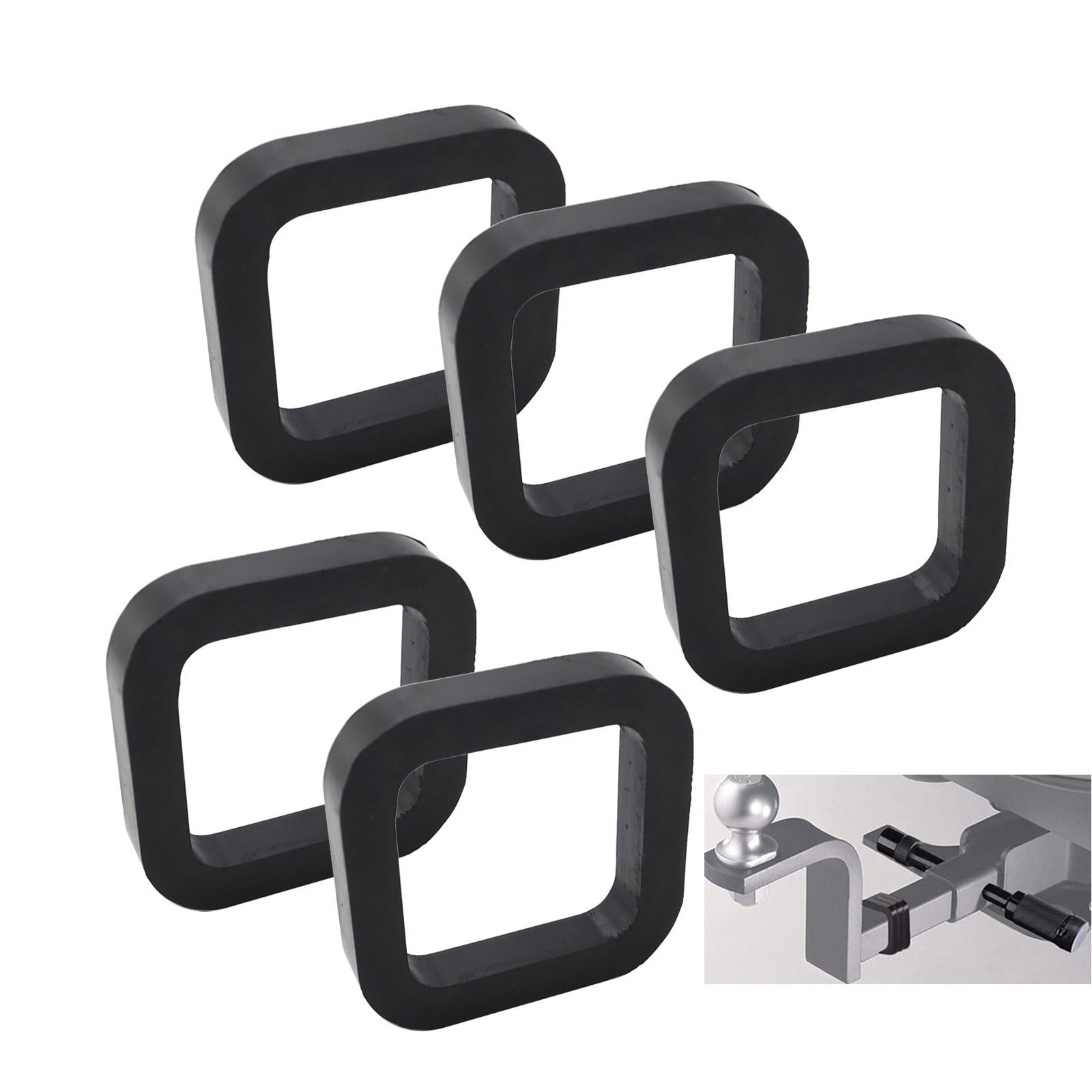 2inch Hitch Receiver Silencer Pad Rubber Universal for Trailer SUV Car 5Pcs