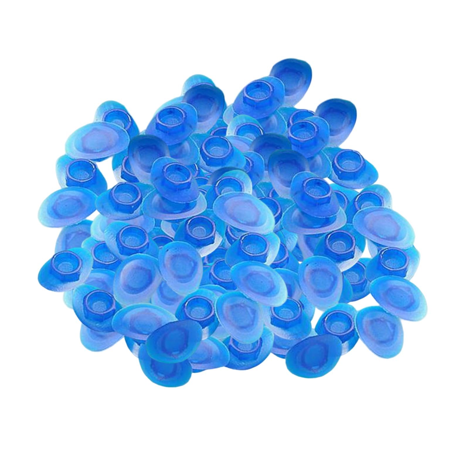 100x Bike Rim Plug Eyeleted Steel Ring Replacement Parts Tire Pad MTB blue