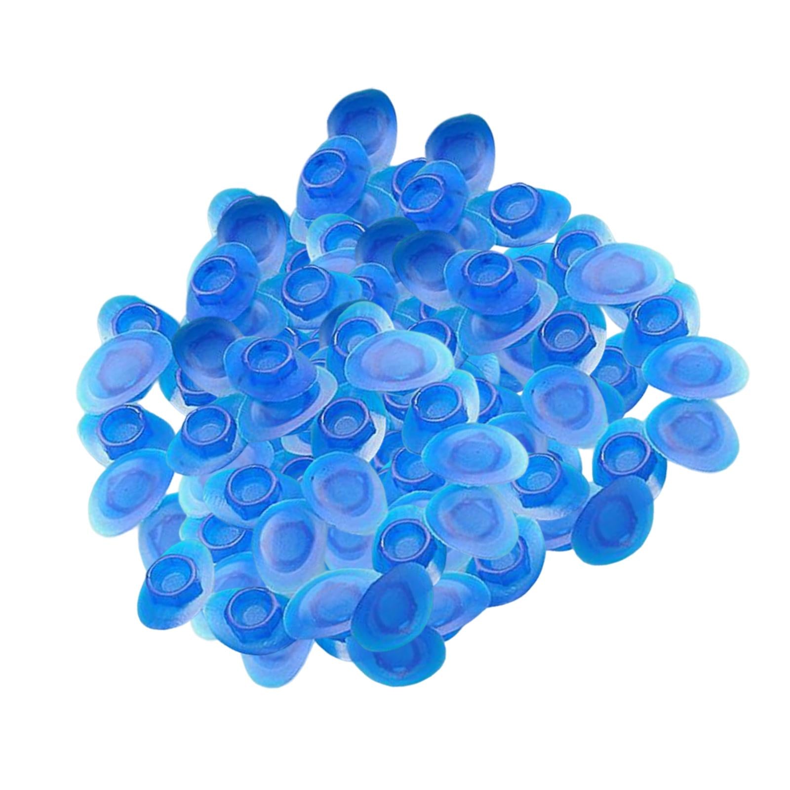 100x Bike Rim Plug Eyeleted Steel Ring Replacement Parts Tire Pad MTB blue