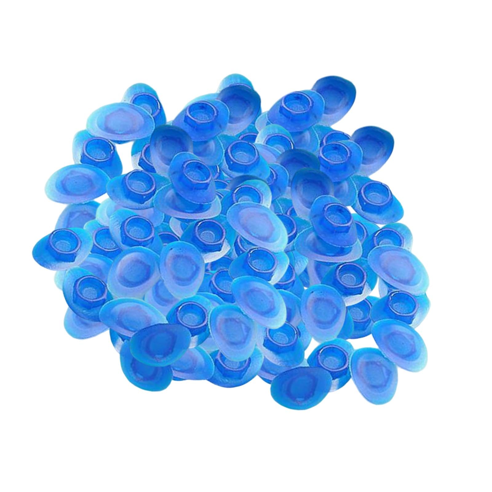 100x Bike Rim Plug Eyeleted Steel Ring Replacement Parts Tire Pad MTB blue