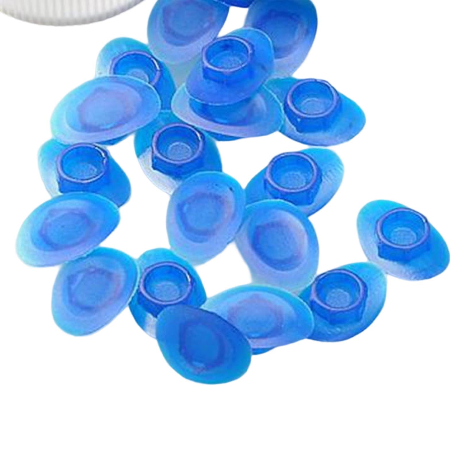 100x Bike Rim Plug Eyeleted Steel Ring Replacement Parts Tire Pad MTB blue