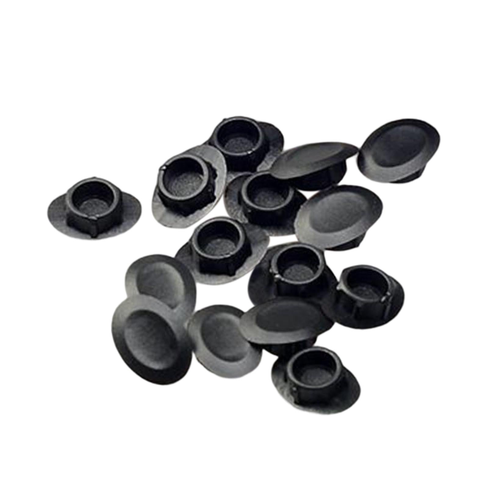 100x Bike Rim Plug Eyeleted Steel Ring Replacement Parts Tire Pad Road black