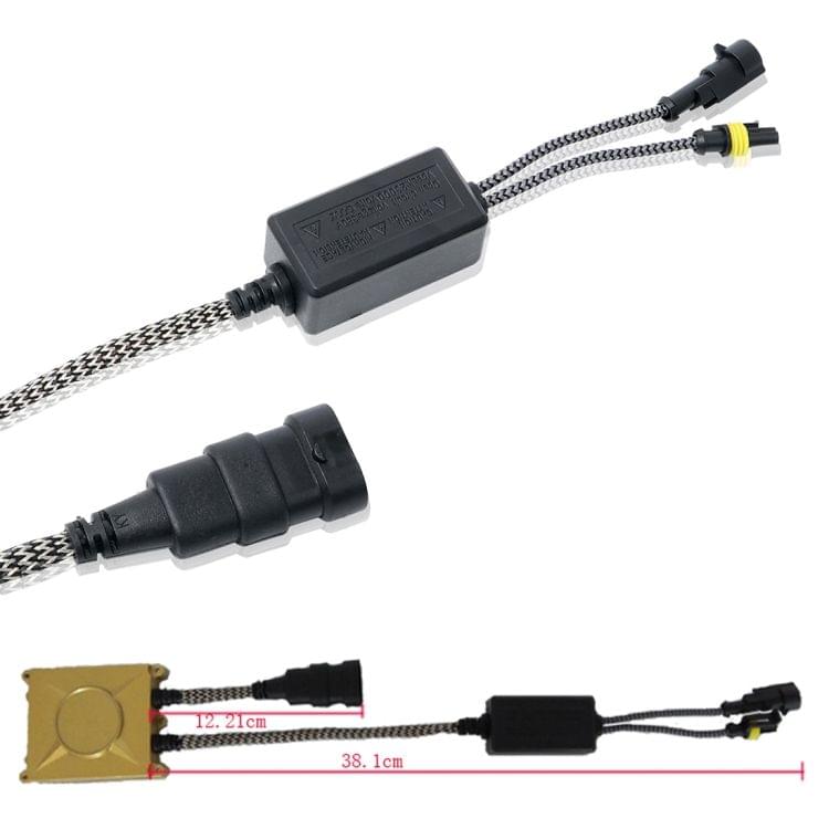 Car Auto Universal 55W DC 12V Replacement HID Xenon Bulbs Lamp Ballast for All Bulb Base Sizes(Gold)