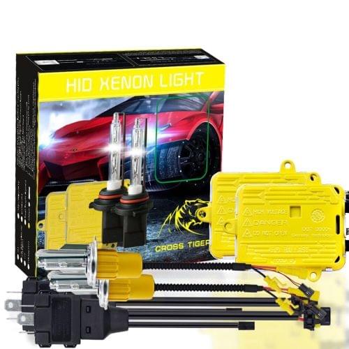 One Set 9003 H4 HB2 AC 12V 55W 5500LM IP65 Waterproof Xenon Lamps  6000K Car Light Headlight HID Xenon Bulb Kit