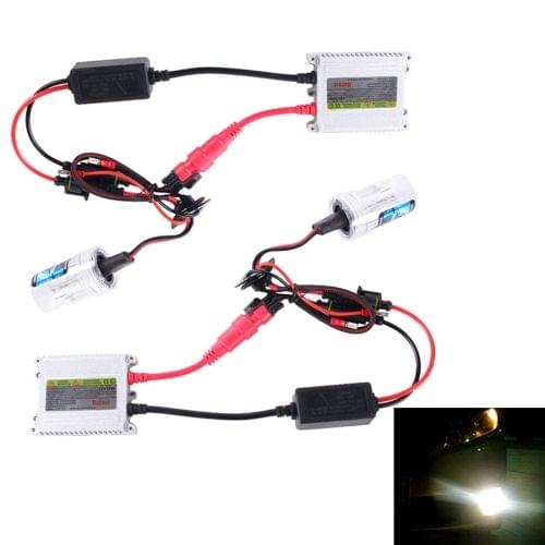 2PCS 35W HB4/9006 2800 LM Slim HID Xenon Light with 2 Alloy HID Ballast, High Intensity Discharge Lamp, Color Temperature: 4300K