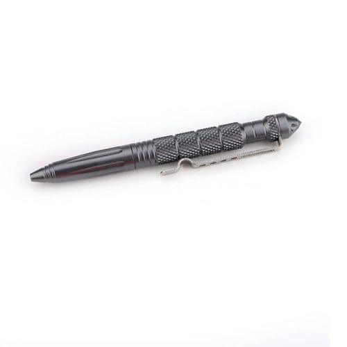 3 PCS Multipurpose Aviation Aluminum Anti-skid Portable Defence Personal Tactical Pen Tool(Gray)
