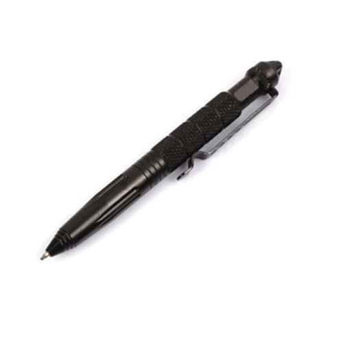 3 PCS Multipurpose Aviation Aluminum Anti-skid Portable Defence Personal Tactical Pen Tool(Black)