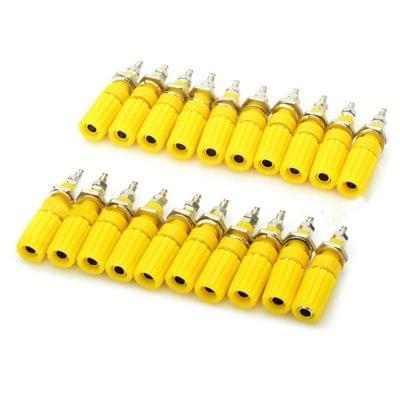 DIY Binding Post Terminals, Yellow (20 Pcs in One Package, the Price is for 20 Pcs)(Yellow)