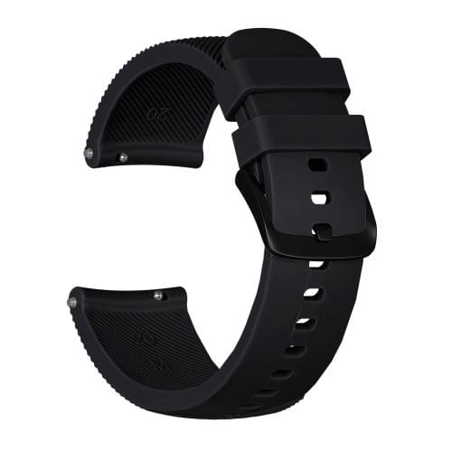Crazy Horse Texture Silicone Wrist Strap for Huami Amazfit Bip Lite Version 20mm (Black)
