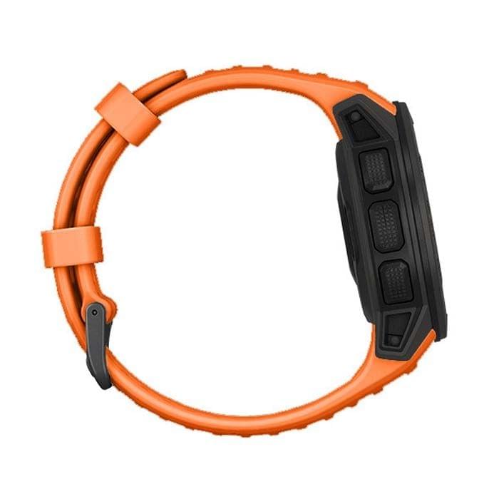 Silicone Replacement Wrist Strap for Garmin Instinct 22mm (Orange)