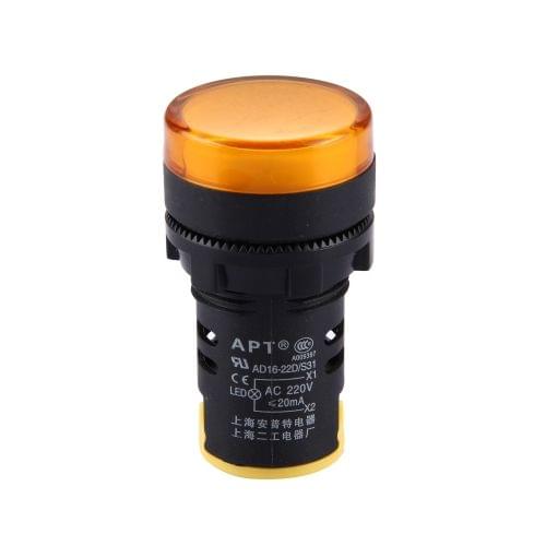 AD16-22D / S 22mm LED Signal Indicator Light Lamp(Yellow)