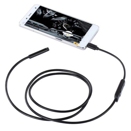 Waterproof Micro USB Endoscope Snake Tube Inspection Camera with 6 LED for Newest OTG Android Phone, Length: 1m, Lens Diameter: 7mm