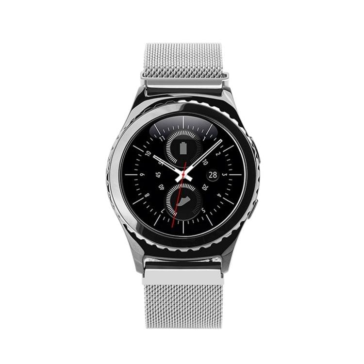For Samsung Gear S2 Classic / S2  Watch Loop Magnetic Closure Clasp Stainless Steel Watchband(Silver)