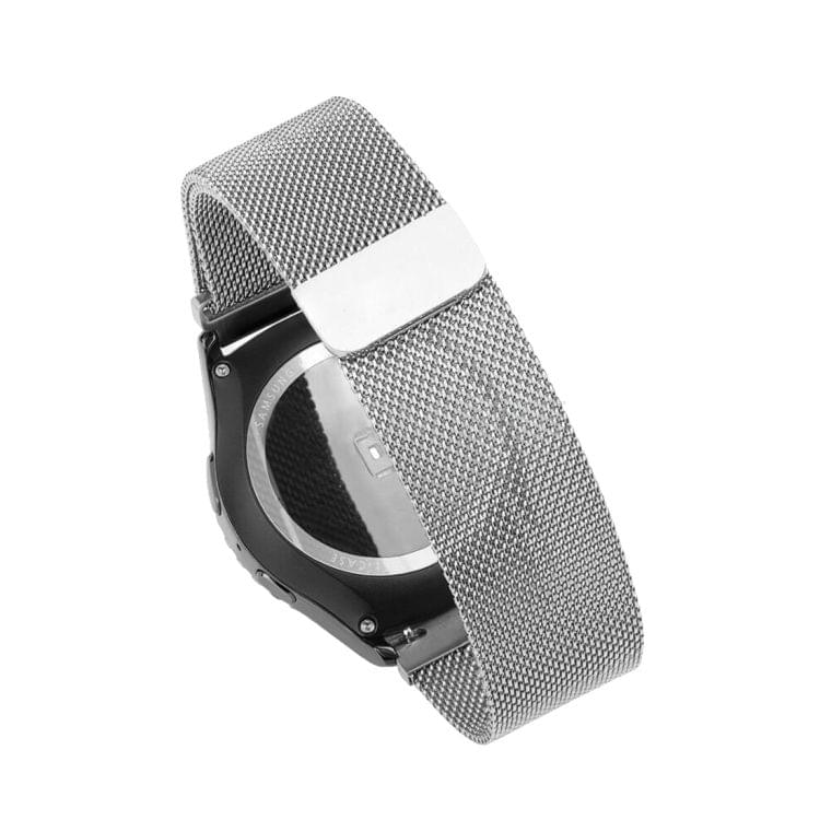 For Samsung Gear S2 Classic / S2  Watch Loop Magnetic Closure Clasp Stainless Steel Watchband(Silver)