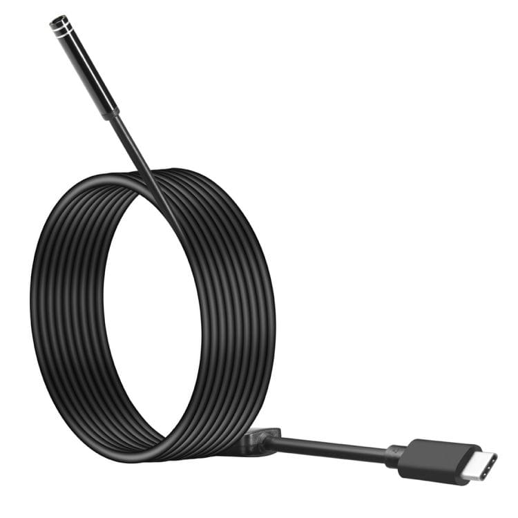 USB-C / Type-C Endoscope Waterproof Snake Tube Inspection Camera with 8 LED & USB Adapter, Length: 3m, Lens Diameter: 8mm