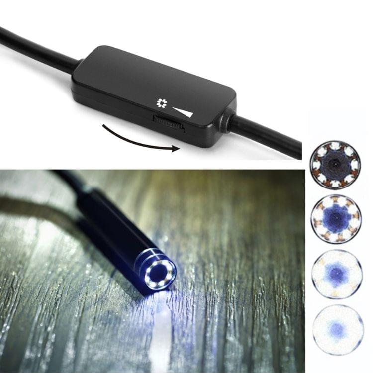 USB-C / Type-C Endoscope Waterproof Snake Tube Inspection Camera with 8 LED & USB Adapter, Length: 3m, Lens Diameter: 8mm