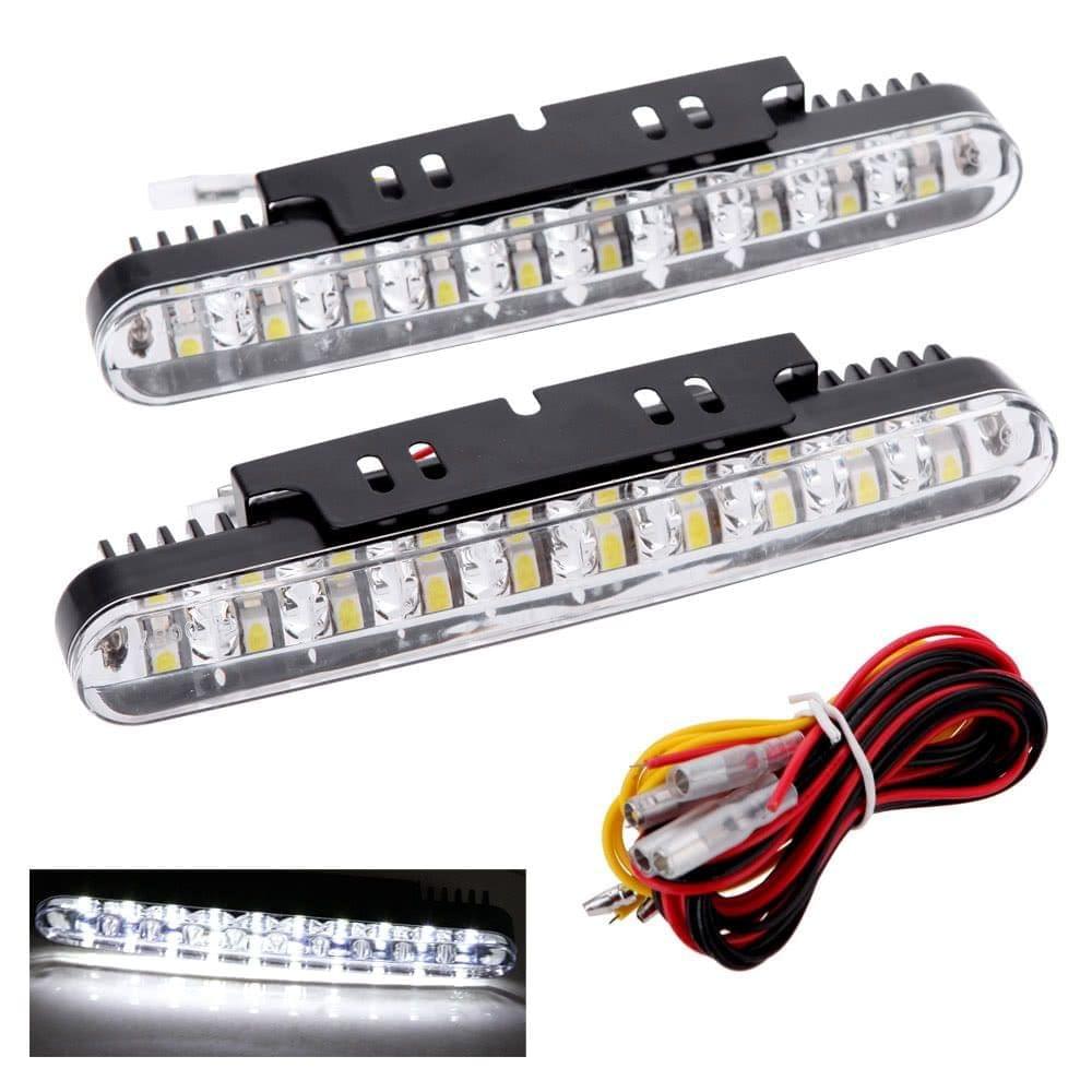 2pcs 30LEDs Car Daytime Running Light DRL Daylight Lamp with Turn Signal Indicators Lights