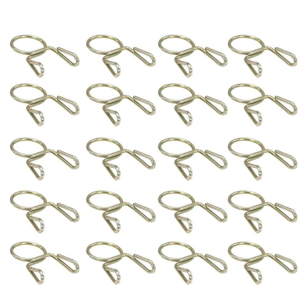 20X Fuel Line Hose Tubing Spring Clip Clamp 7mm For Motorcycle ATV Scooter