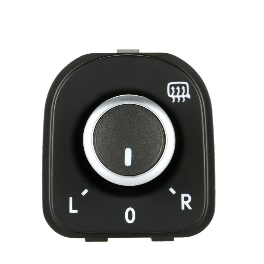 Car Side View Mirror Rear View Mirror Switch Adjust Plating Control Knob with Heat for VW Golf 5/Sagitar/GTI