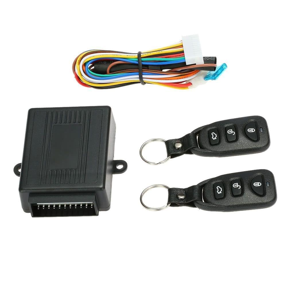 Universal Car Door Lock Keyless Entry System with Trunk Release Button Remote Central Control Box Kit