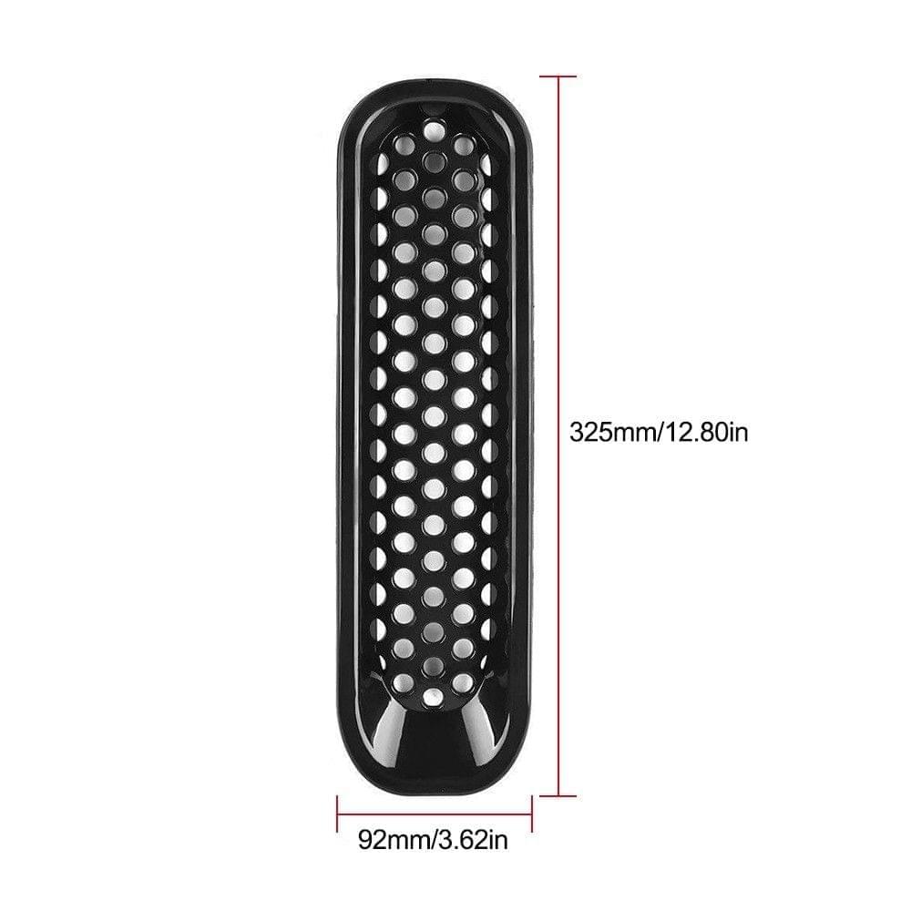 7PCS Decorative Circle Front Grille Insert Mesh Light Circle Grille Guard for 2007-2018 Jeep Wrangler JK 2 Door Unlimited 4 Door Sports Sahara Freedom Rubicon