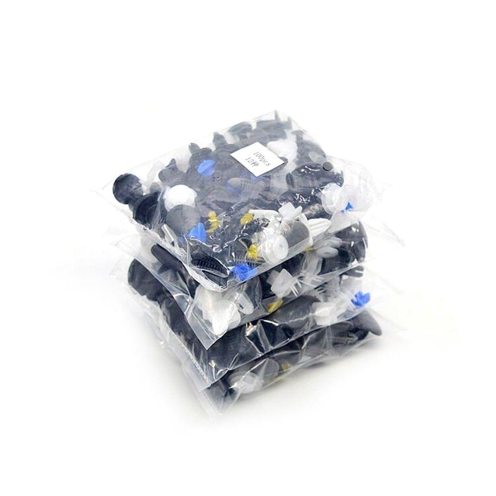 100Pcs Universal Car Fastener Clips Auto Rivet Bumper Clip Panel Fender Liner Car Accessories