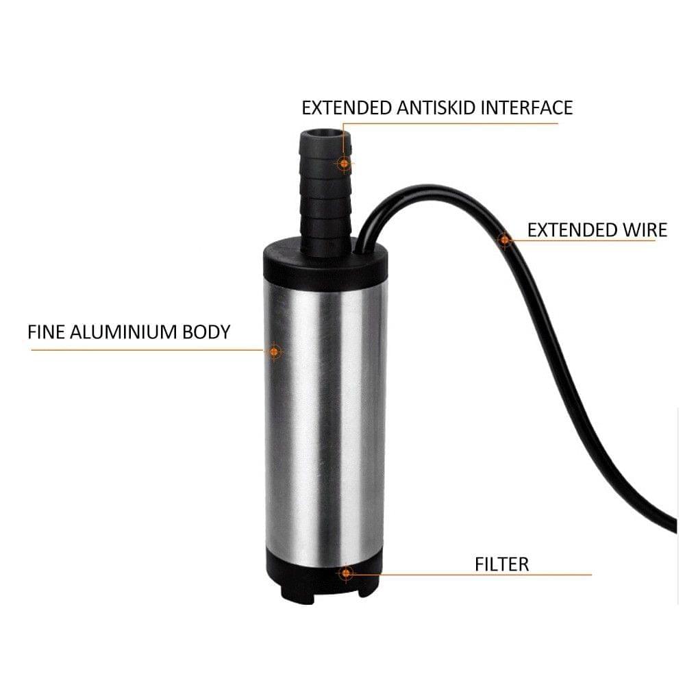 DC 12V/24V 38MM 10-15L/min Aluminium Alloy Portable Auto Car Electric Submersible Pump