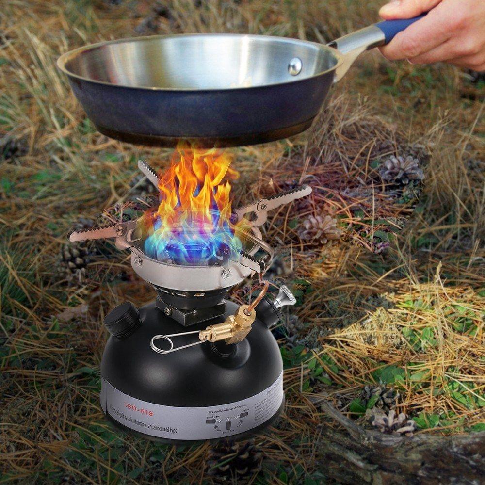 Portable Outdoor Camping Mini Gasoline Stove Liquid Fuel Alcohol Diesel Oil Stove