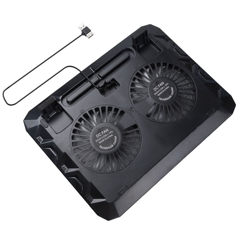 N130 Mute Laptop Cooling Pad Stand Notebook Router Heat Dissipation Fan Cooler with LED Light