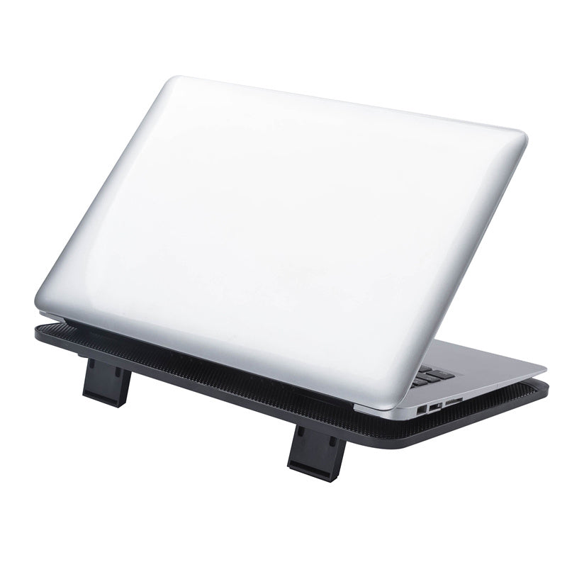 N128 Dual Fan Laptop Cooling Pad Notebook Router Heat Dissipation Cooler Stand with LED Light