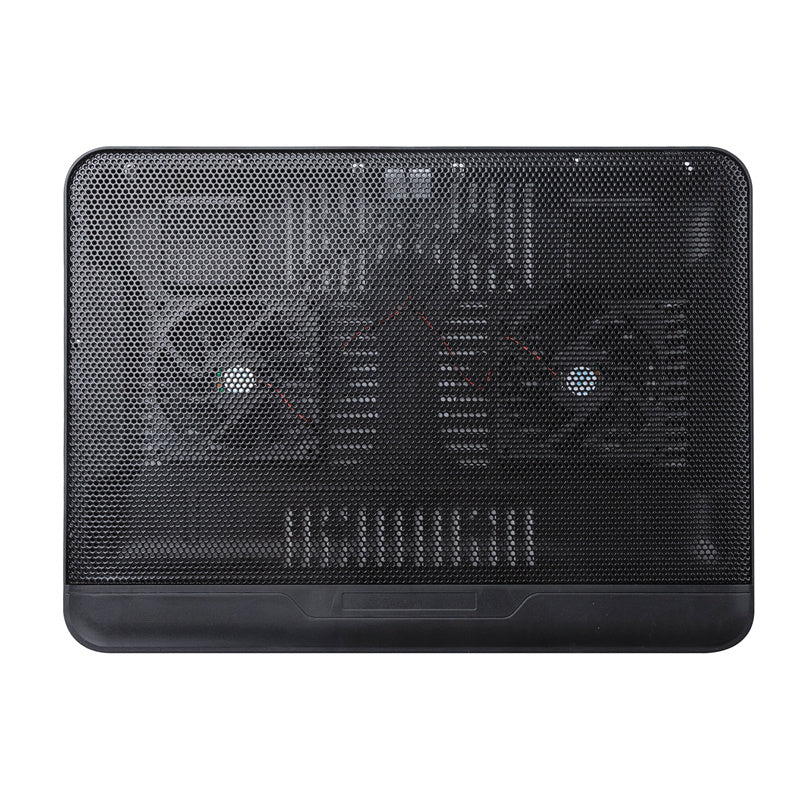 N128 Dual Fan Laptop Cooling Pad Notebook Router Heat Dissipation Cooler Stand with LED Light