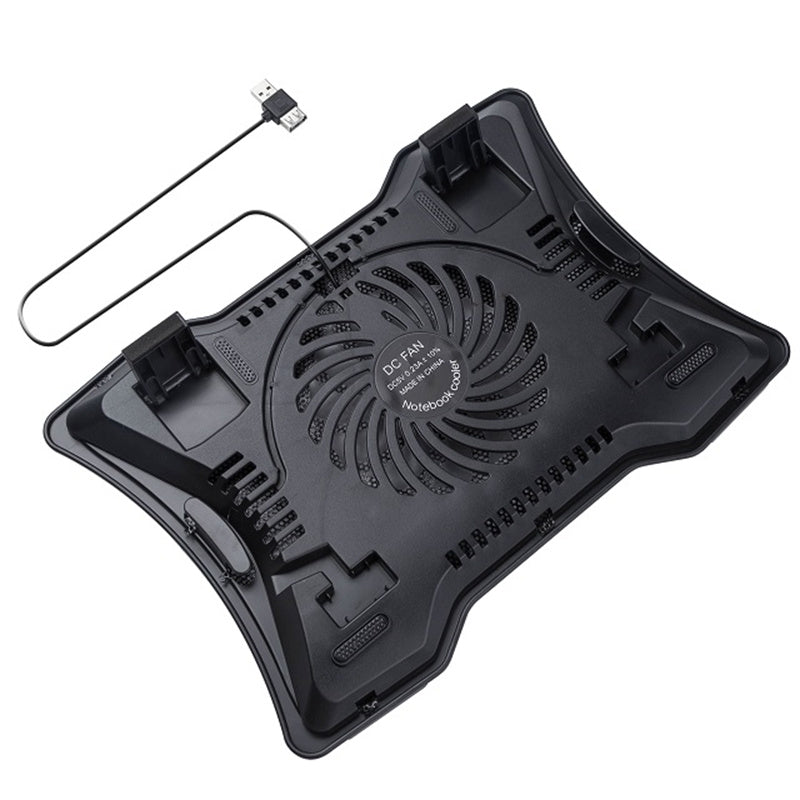 N133 Notebook Router Heat Dissipation Stand Fan Cooler Mute Laptop Gaming Cooling Pad with LED Light