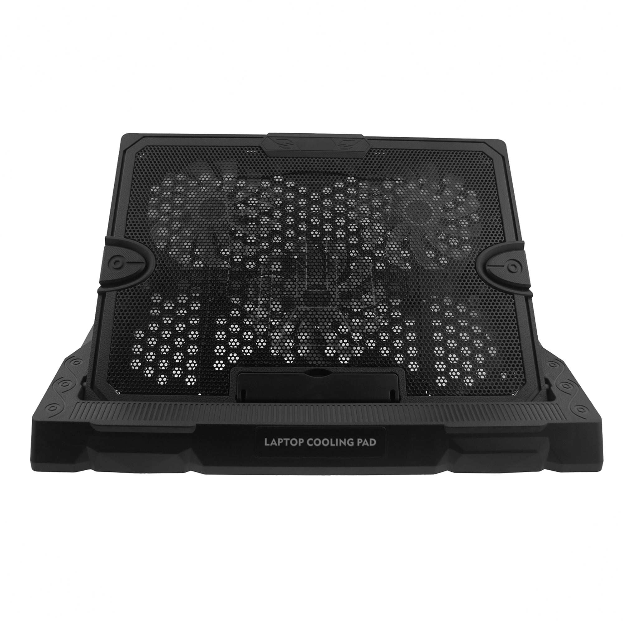 S300 3-Fan Laptop Cooling Stand Desktop Adjustable Wind Speed Notebook Fan Cooler - Blue Light