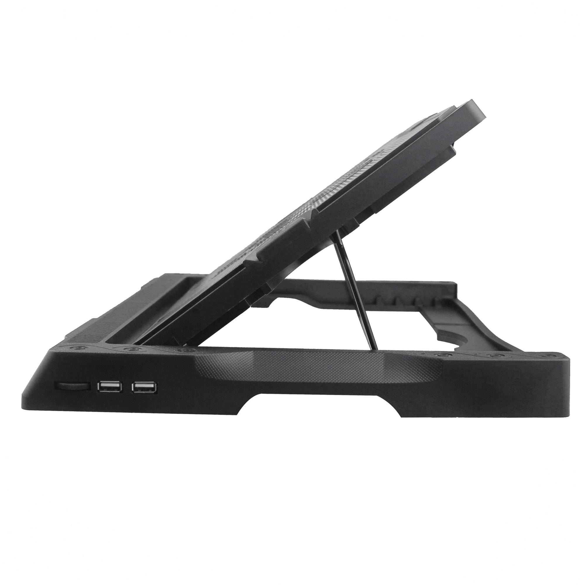 S300 3-Fan Laptop Cooling Stand Desktop Adjustable Wind Speed Notebook Fan Cooler - Red Light
