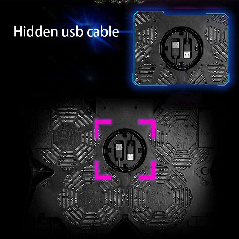 S400 Desktop Notebook Heat Dissipation Base Mute 4-Fan Cooler Stand Laptop Gaming Cooling Pad