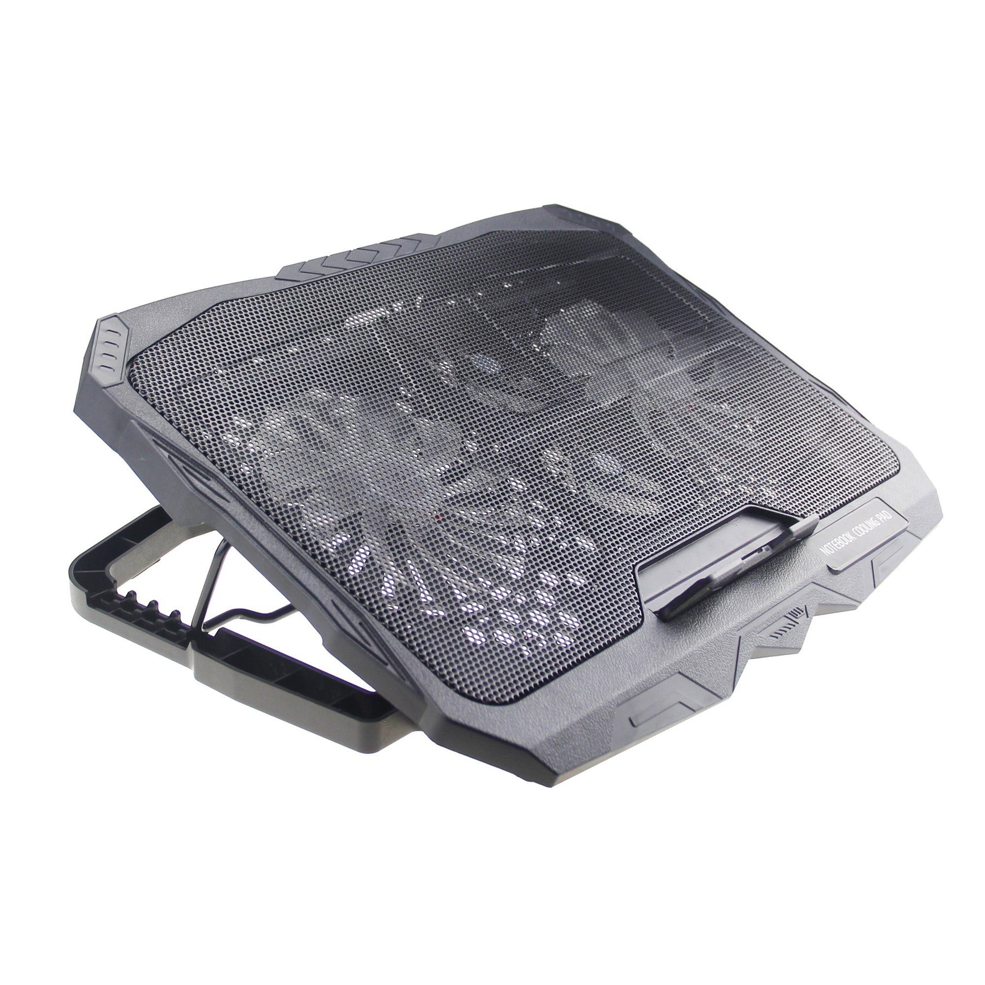 S18 Height Adjustable Notebook Router Radiator 4-Fan Cooler Desktop Laptop Cooling Pad - Red Light