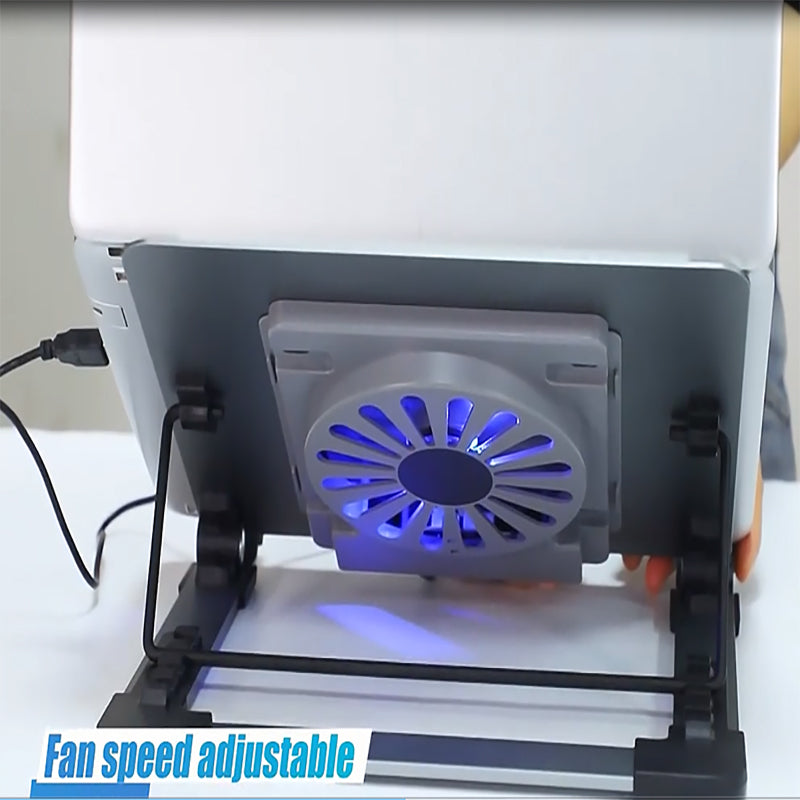 P3 Notebook Computer Cooling Pad Laptop Cooler Cooling Fan Desktop Laptop Riser Stand Holder - Silver