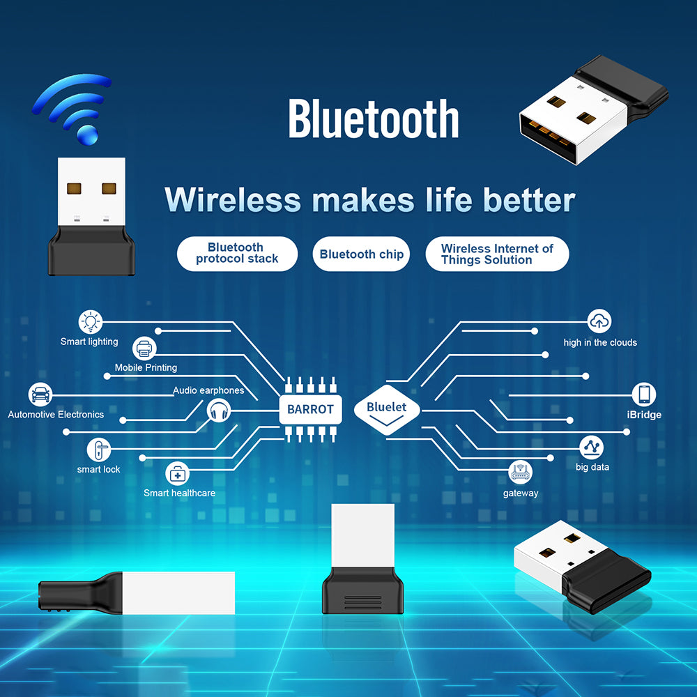 R10 Bluetooth 5.3 USB Dongle Audio Receiver Wireless Adapter for