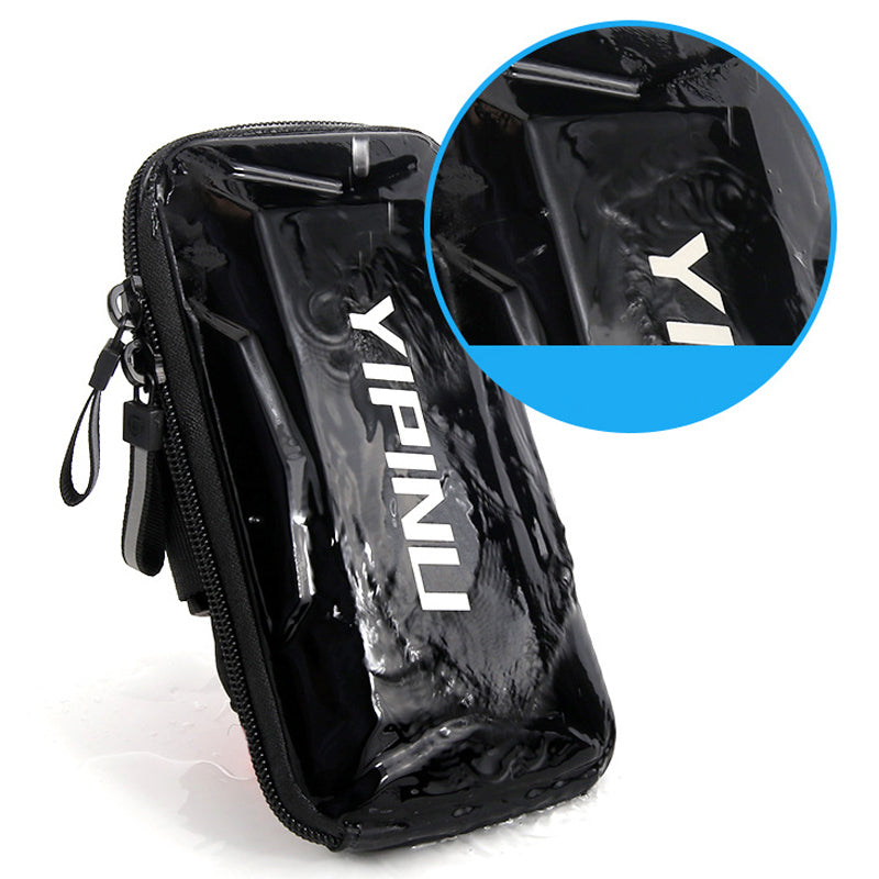 Uniqkart 5 inch Phone Holder Running Armband Waterproof Phone Sleeve Gym Bag Sports Arm Band - Blue