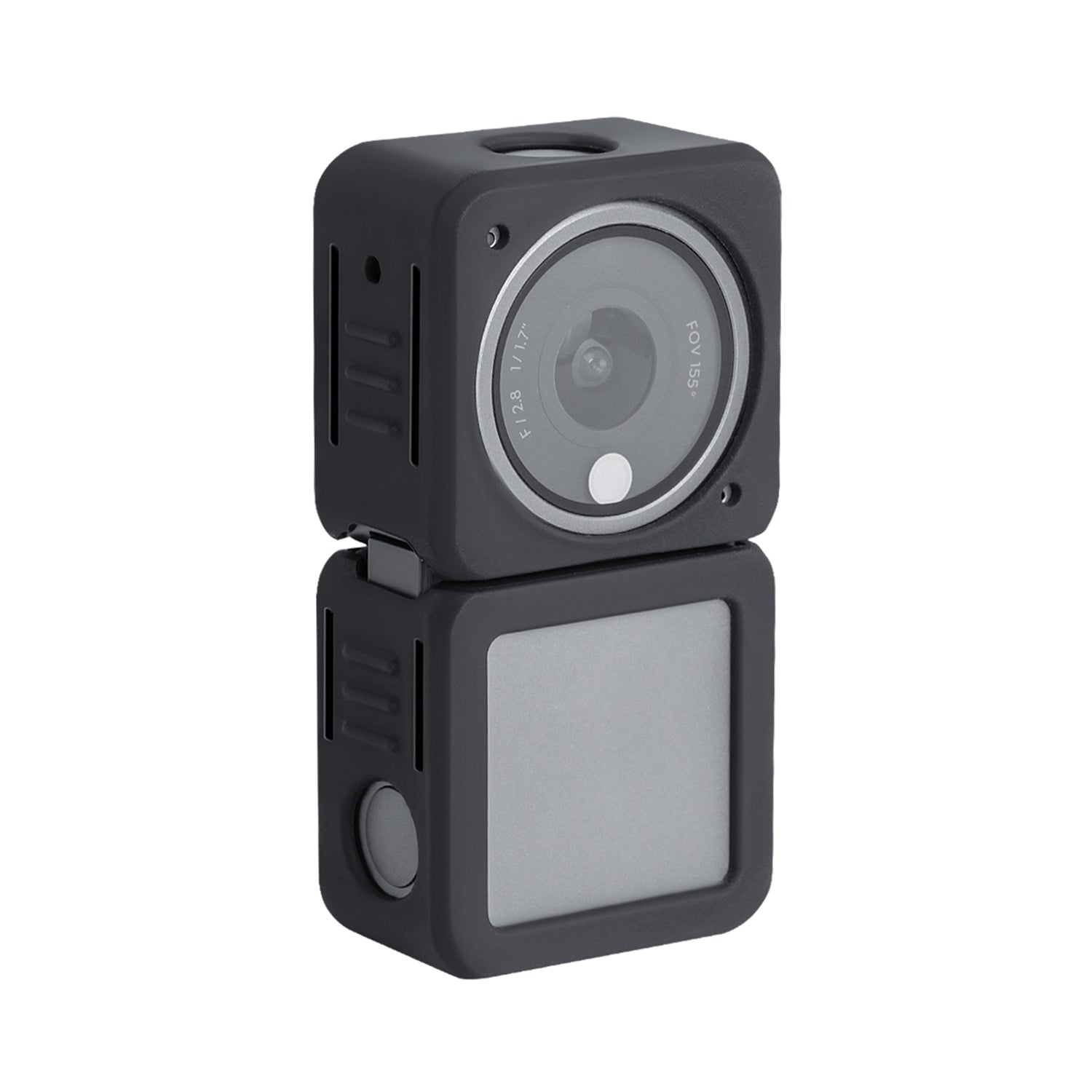 Uniqkart OA2-BHT345 Split-type Sports Camera Silicone Cover Shock-proof Protective Case for DJI Action 2 - Power Version