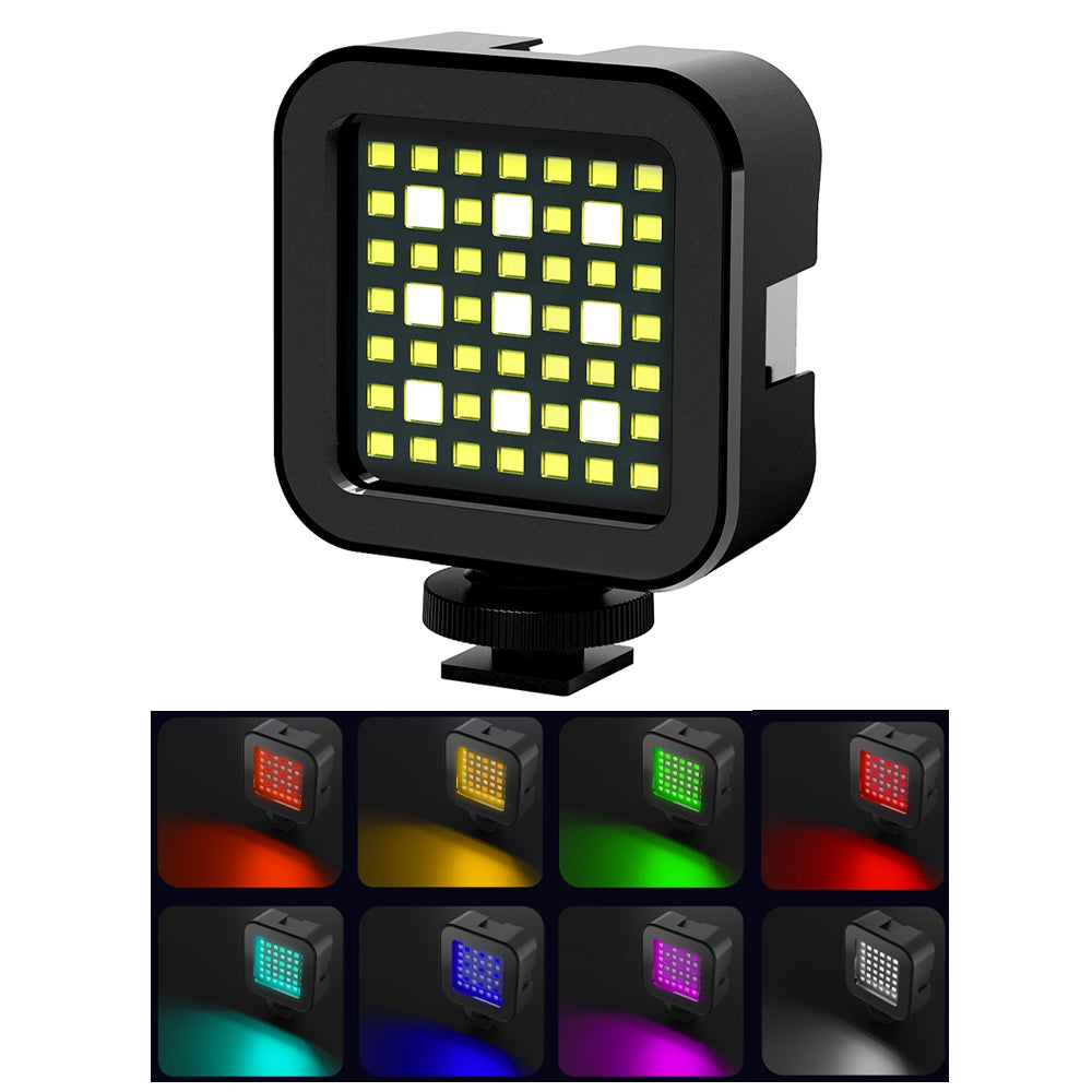 Uniqkart TE-BGD-004 30m RGB Diving Fill Light Portable Mini Video Light with 7 Lighting Mode for Indoor Shooting Live-Streaming