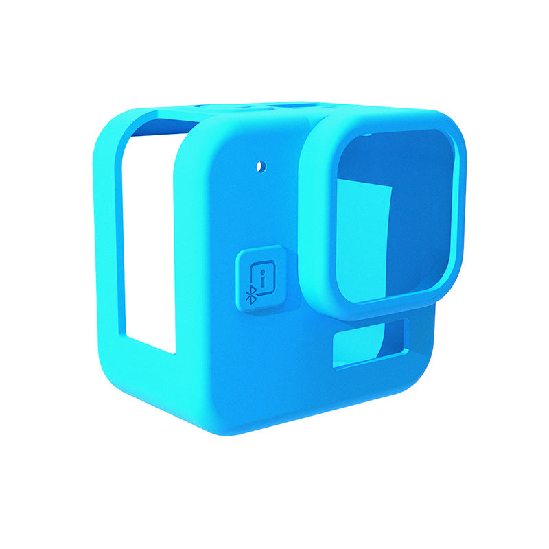 Uniqkart for GoPro Hero 11 Black Mini Camera Dust-proof Silicone Cover Anti-scratch Protective Case - Blue