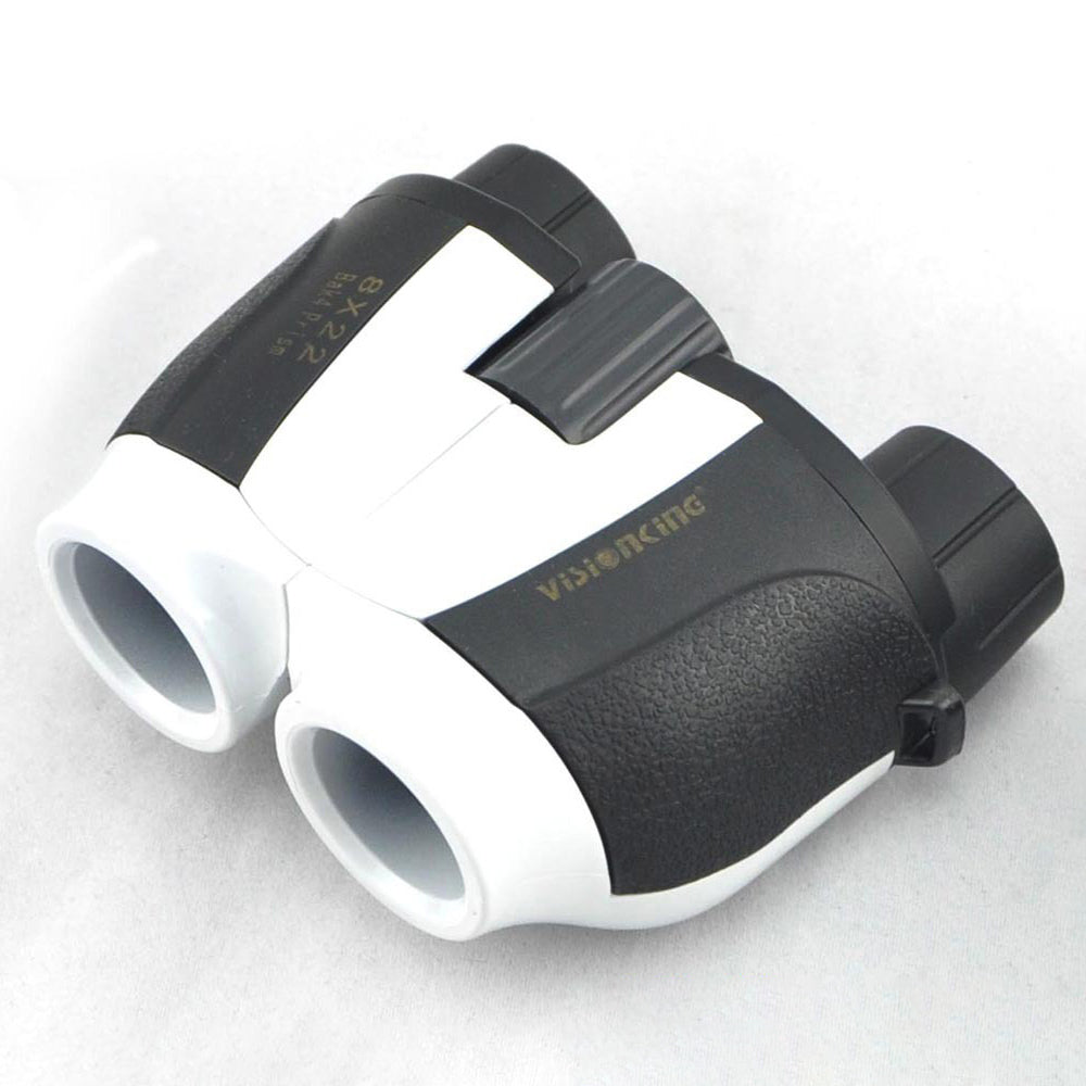 Visionking 8X22BL Compact Binoculars BAK4 Prism Waterproof Telescope for Bird Watching Travel - Black  /  White