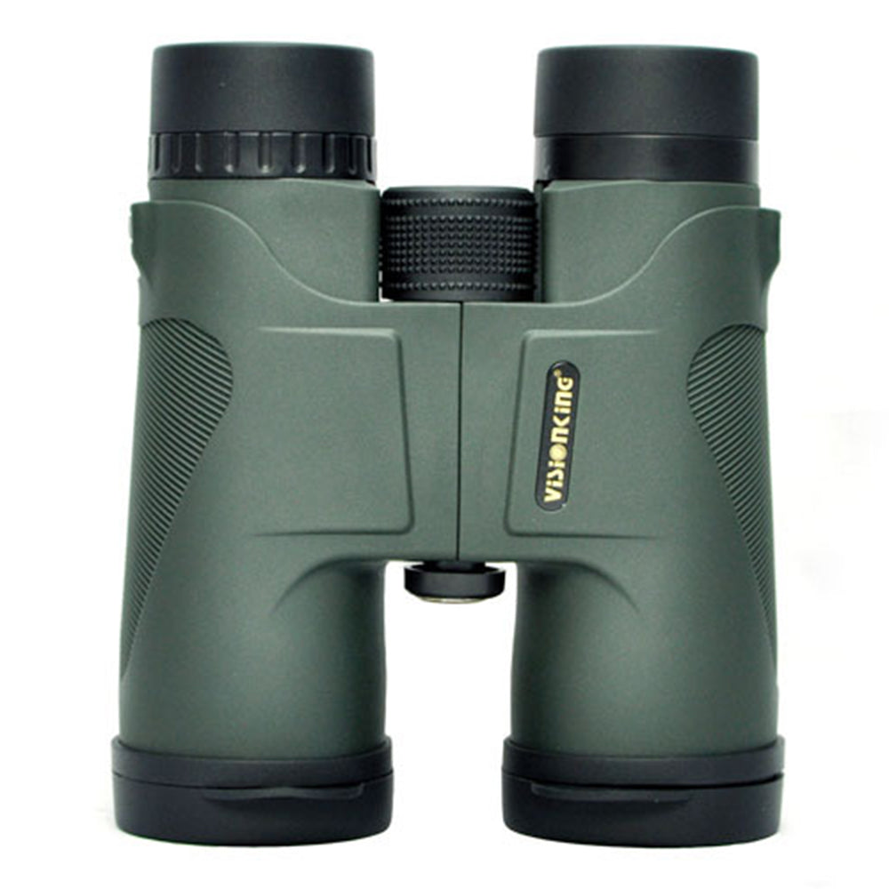 VISIONKING 10X42H Hunting Binoculars Multicoated Lens Waterproof Telescope with Lanyard - Green