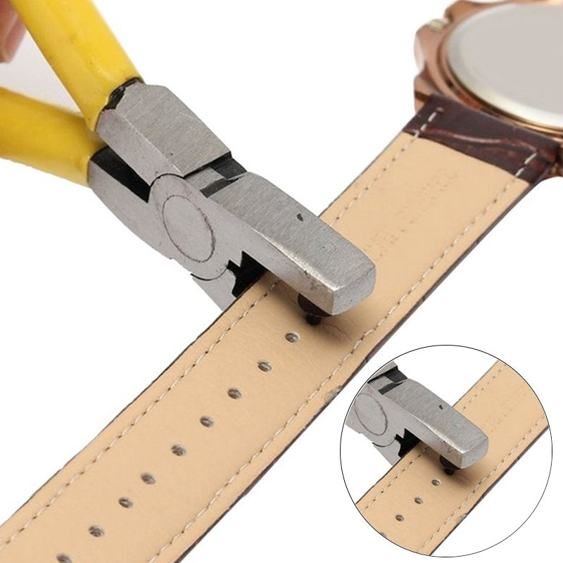 Leather Strap Hole Punch Pliers 2mm Round Hole Leather Waist Belt Watch Band Punching Tool