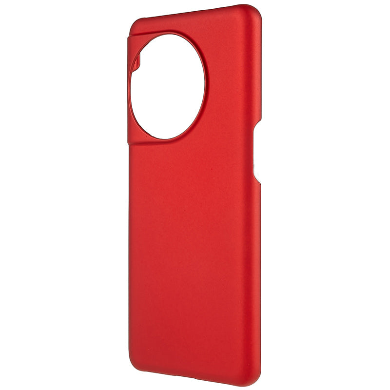 For OnePlus 11 5G Rubberized Texture Phone Case Hard PC Anti-fingerprints Phone Cover - Red