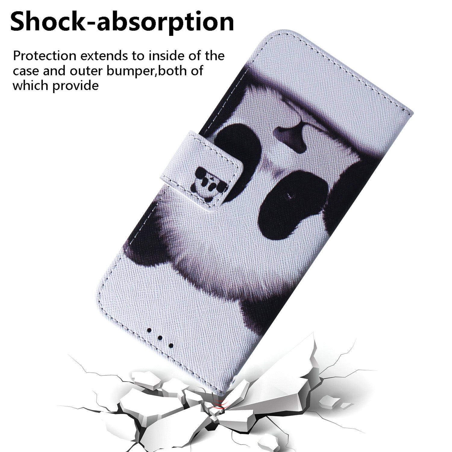 For OnePlus 11 5G Anti-fall PU Leather Phone Case Pattern Printing Stand Flip Wallet Cover with Strap - Panda