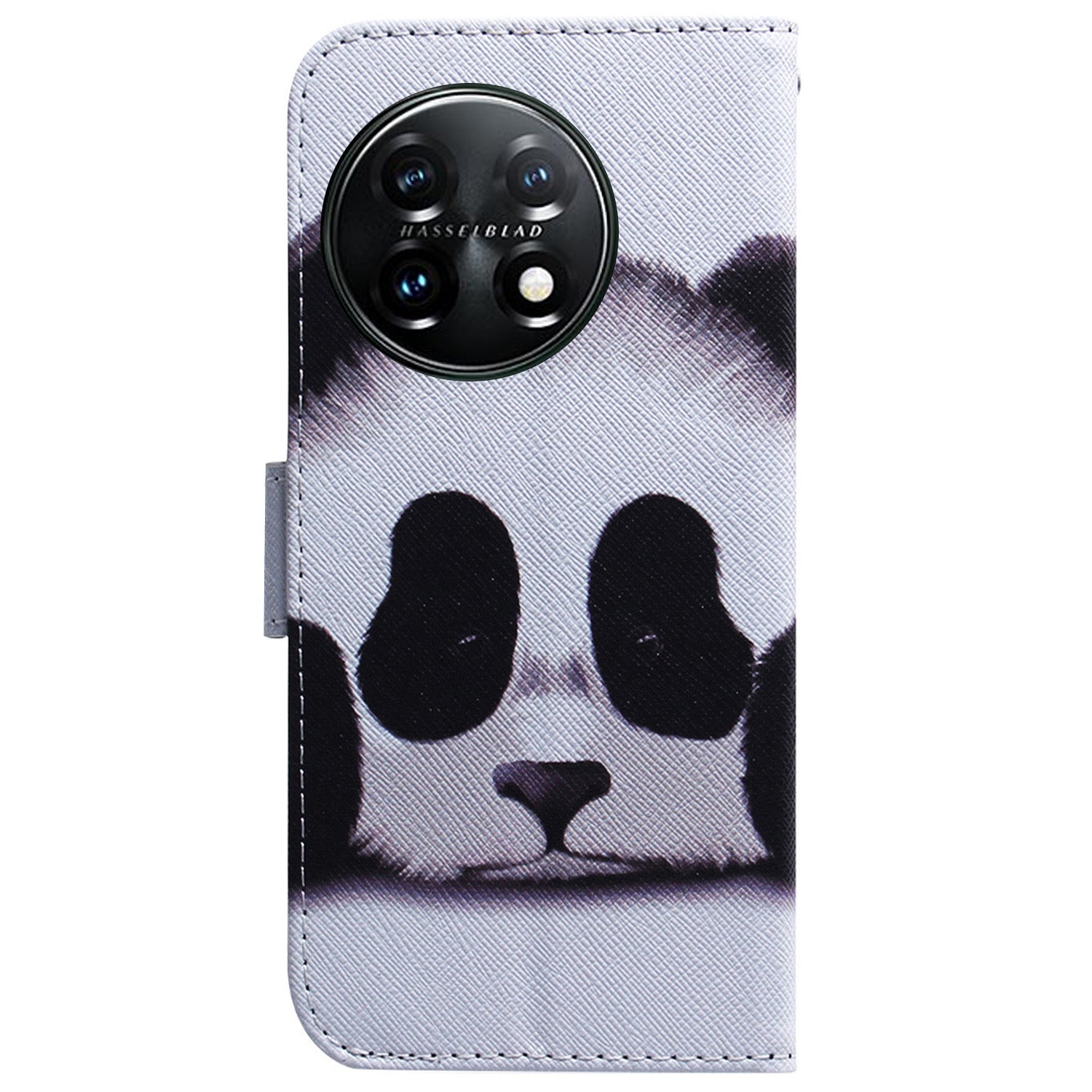 For OnePlus 11 5G Anti-fall PU Leather Phone Case Pattern Printing Stand Flip Wallet Cover with Strap - Panda